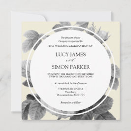 Elegantes Rosas franceses monocromos