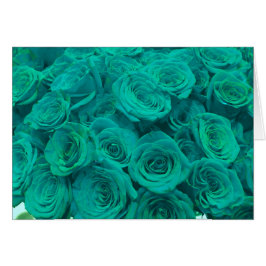Elegantes rosas verdes verde azulados