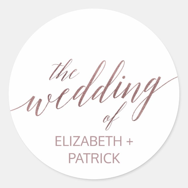 Elegantes Sellos para sobres de caligrafía de oro  (Anverso)