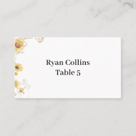 Elegantes tarjetas Boho Sunflower Place