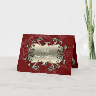elegantes tarjetas de agradecimiento a los negocio