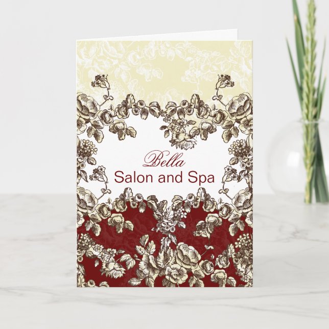 elegantes tarjetas de agradecimiento a los negocio (Anverso)