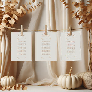 Elegantes tarjetas de Boda de marfil y terracota