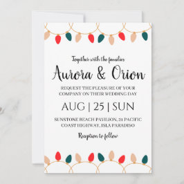 elegantes tarjetas de boda de navidades de tipogra