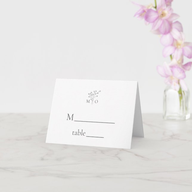 Elegantes tarjetas de boda de ramo florido (Orquídea)