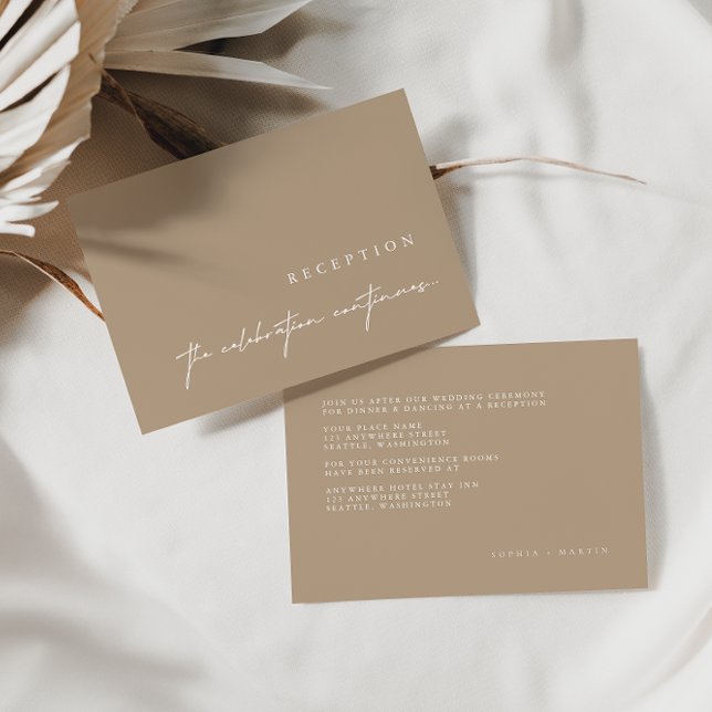 Elegantes tarjetas de Boda de tazas Minimalistas (Subido por el creador)
