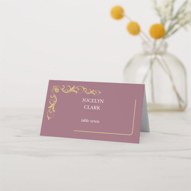 Elegantes tarjetas de Boda victorianas (Anverso)