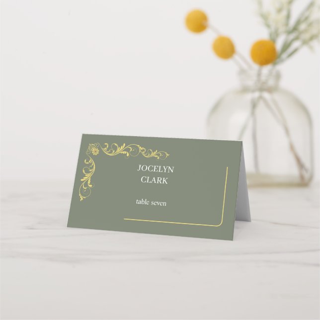 Elegantes tarjetas de Boda victorianas (Anverso)