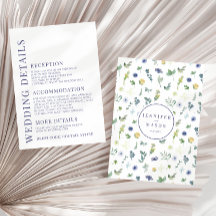 Elegantes tarjetas de detalles bodas de flores ama