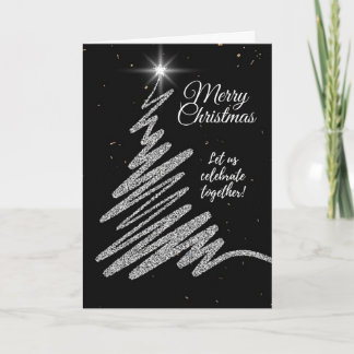 Elegantes tarjetas de felicitación del árbol de Na