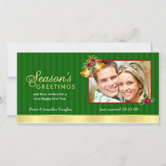 Elegantes tarjetas de fotos de Navidad
