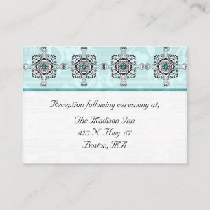 Elegantes tarjetas de gabinete Boda