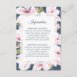Elegantes tarjetas de información de Bodas florale