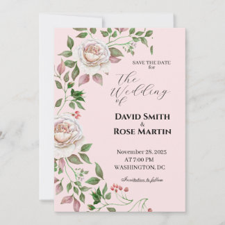 Elegantes tarjetas de invitación de bodas para ti