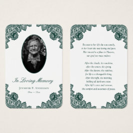 Elegantes tarjetas de memoria de encaje floral ver