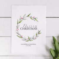 Elegantes tarjetas de Navidades con pintura