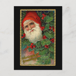 Elegantes tarjetas de Navidades de arte de Santa C