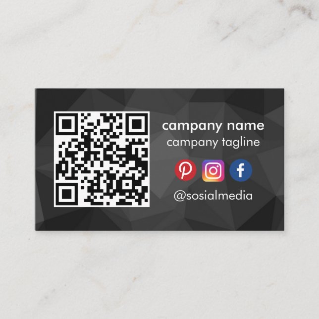 elegantes tarjetas de negocios de menor coste inst (Anverso)