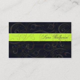 Elegantes tarjetas de negocios de Swirls