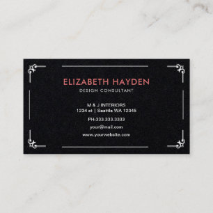 Elegantes tarjetas de negocios florales