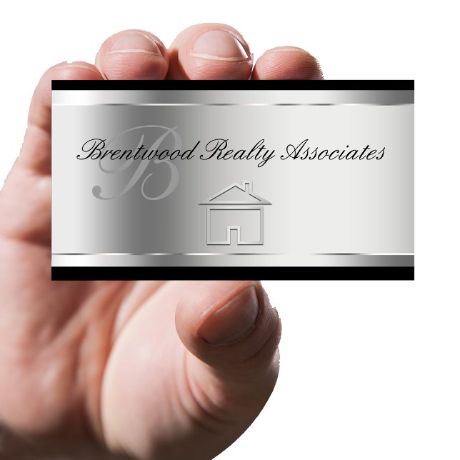 Elegantes tarjetas de negocios inmobiliarias (Subido por el creador)