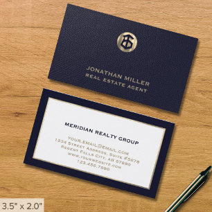 Elegantes tarjetas de negocios inmobiliarias
