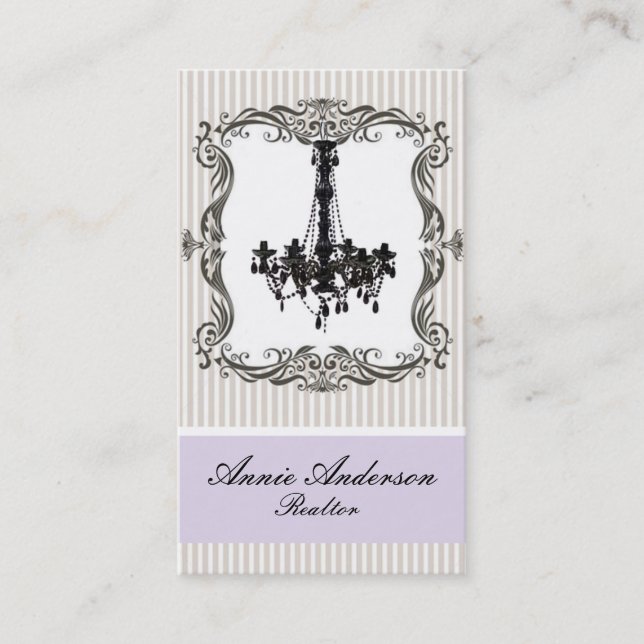 Elegantes tarjetas de negocios inmobiliarias de ca (Anverso)