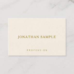 Elegantes tarjetas de negocios Minimalistas Gold T