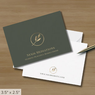 Elegantes tarjetas de notas profesionales con logo