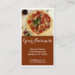 Elegantes tarjetas de personalizable de pizza