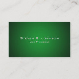 Elegantes tarjetas de Personalizado de color verde