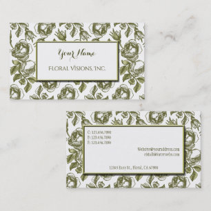 Elegantes tarjetas de Personalizado de Rosas blanc