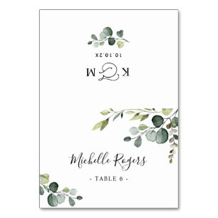 Elegantes tarjetas de plaza Boda plegadas de veget