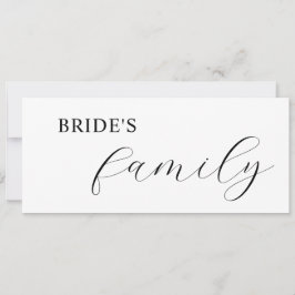 Elegantes tarjetas de plaza reservadas para caligr