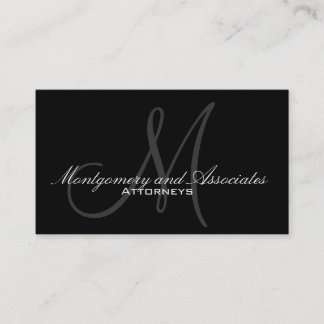 Elegantes tarjetas de presentación de abogados con