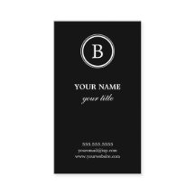 Elegantes tarjetas de presentación de Monogramas e