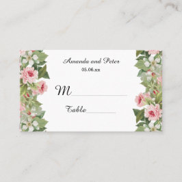 Elegantes tarjetas de rosa floral