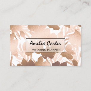 Elegantes tarjetas de Rosa Gold Floral
