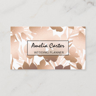 Elegantes tarjetas de Rosa Gold Floral