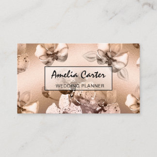 Elegantes tarjetas de Rosa Gold Floral
