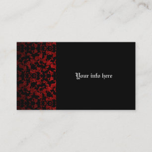 Elegantes tarjetas de visita con motivos góticos