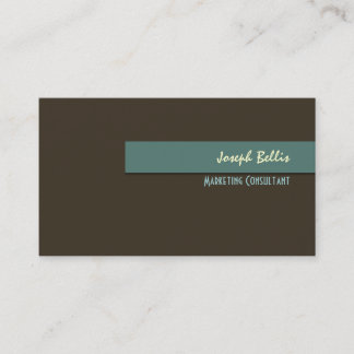 Elegantes tarjetas de visita de colores retro a la