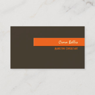 Elegantes tarjetas de visita de colores retro a la