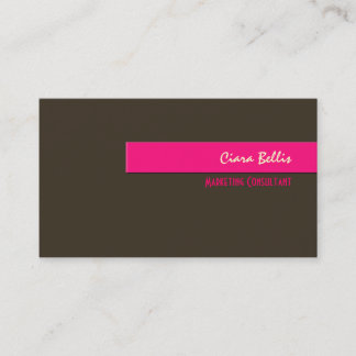 Elegantes tarjetas de visita de colores retro a la