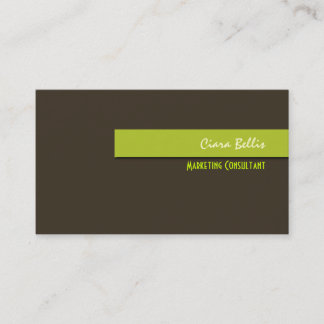 Elegantes tarjetas de visita de colores retro a la