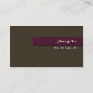 Elegantes tarjetas de visita de colores retro a la