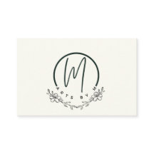 Elegantes tarjetas de visita floral