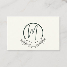 Elegantes tarjetas de visita floral