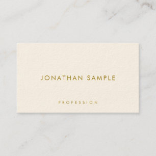 Elegantes tarjetas de visita Gold Textos Lujo mode