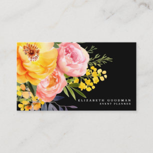 Elegantes tarjetas empresariales amarillas amarill